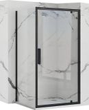 Rea Rapid Swing Black 90x90 - 195 cm - Cabine de douche - Carré - Noir