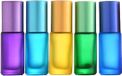 Shenzhen Haorui Industrial Technology Co., Ltd. Bouteilles à rouleau en verre multicolores pour huiles essentielles - 5 ml, rechargeables