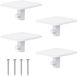 Bol 4 pièces de récipients de rangement pour mixeurs de cuisine, accessoires de rangement pour mixeurs et mixeurs plongeants (Blanc)