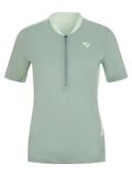 Ziener NEKTARIA Fietsshirt voor dames, mountainbike, racefiets, ademend, sneldrogend, elastisch, korte mouwen, Green Frost, 38