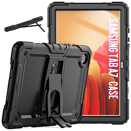 Q-HL Behuizing voor Samsung Galaxy Tab A7 10,4 inch 2020 SM-T500 / T505 / T507 schokbestendige beschermhoes riem draaibare standaard penhouder outdoor tablet