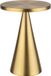 APS Tafellamp Cone Goud - oplaadbare ledlamp met laadstation en afstandsbediening - 18 cm