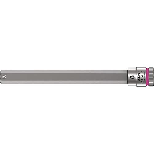 Wera 05003340001 8740 A HF Zyklop bitnoten met 1/4 inch aandrijving met houderfunctie, 8,0 x 100 mm, roze