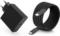 DrPhone Universele Snellader USB-C PD 45W Lader + 240W 48V/5A USB C naar USB C kabel