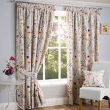Sundour Hampshire Potlood Plooien Gordijnen 46 x 54, Half Panama Polycotton, Multi