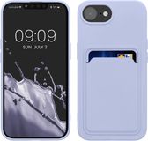 kwmobile telefoonhoesje geschikt voor Apple iPhone 17e / iPhone 16e - Hoesje met pasjeshouder - TPU case in lavendel