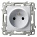 Ospel GP-1ZZ/M/00: Prise de courant simple avec terre, couleur : blanc (saphir)