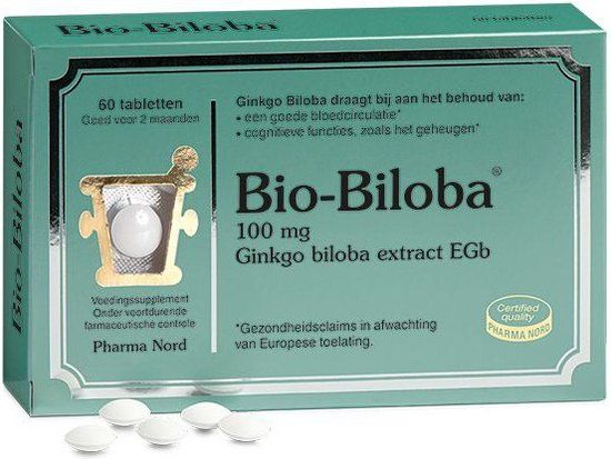 Pharma Nord Bio-Biloba - 60 Tabletten - Voedingssupplementen