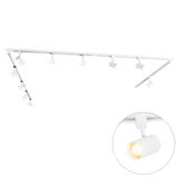 QAZQA jeana - Moderne Spot railsysteem verlichting, railverlichting geschikt voor led - 10 lichts - L 476 cm - Wit - Woonkamer