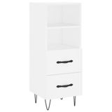 VidaXL Dressoir Wit Bewerkt Hout 34,5x34x90 cm
