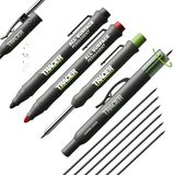 Tracer Complete Markeerset Deep Hole Markeerpotlood + Navulling + Verstoppingsvrije Markers Rood en Zwart