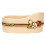 THUN - Dubbele bekerhouder - Keramisch - Collectie Country Bloom - 18,5 x 11,8 x 9 cm