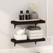 Furinno Tanna 22 inch wandmontage badkamer drijvende display planken, tabak eiken, set van 2