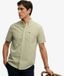 Superdry Herren Baumwolle Kariert Preppy Popeline Hemd Kurzarm, Grün & Beige, Größe: M