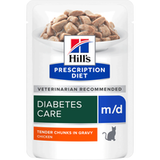 Hill's m/d Diabetes Care Kattenvoer Maaltijdzakje - Kip - 12 x 85 g