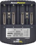 AccuPower IQ338XL Batterijlader NiCd, NiMH, Li-ion AA, AAA