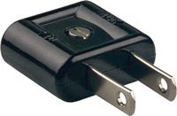 Bachmann Prise américaine plate noire 2 broches