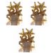 Decoris kersthanger sterren - 18x st - goud - 7 cm - kunststof