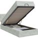 Maison Exclusive Lit Ottoman exclusif avec matelas, couleur gris clair, dimensions 90 x 200 cm, revêtement en velours