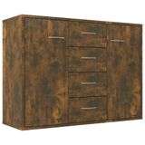 VidaXL Dressoir 88x30x65 cm bewerkt hout gerookt eikenkleurig