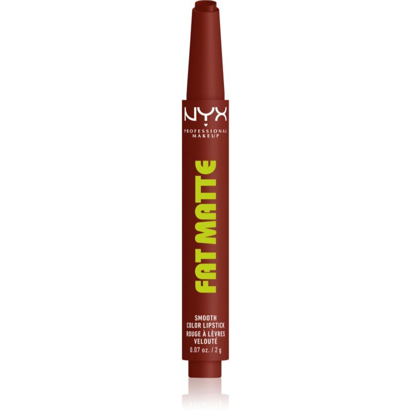 NYX Professional Make Up Fat Matte Lipstick - Cocoa Cuddles - 3.5g