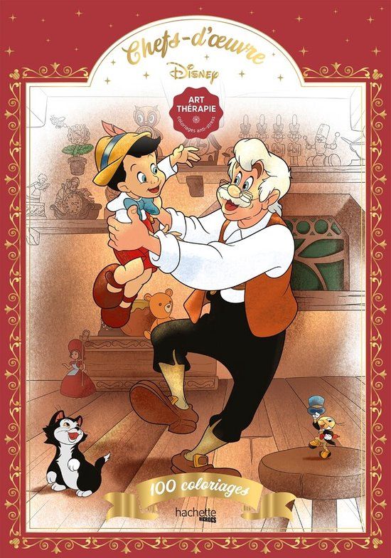 100 Coloriages Art Therapie Disney Chefs-d'oeuvre - Kleurboek voor Volwassenen