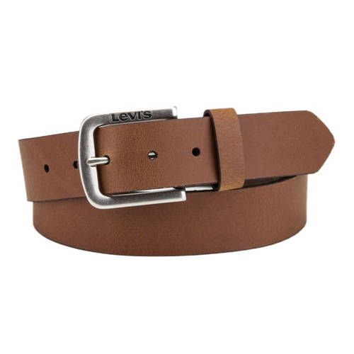 Levi's Seine Riem Bruin 110 cm - Heren - Leer - Medium Brown - 2024