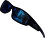 Fishoholic Polarized Fishing Sunglasses for Men, Black Frame, Black Lenses, Normal Fit