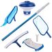 Kit de nettoyage de piscine - Ensemble de 6 pièces avec manche télescopique en aluminium