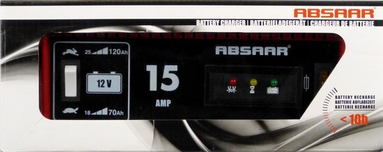 Absaar Acculader 15 A 12 V NormS