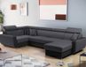 Mobilier Allan Canapé 3 places Marron Microfibre 195 cm