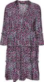 VERO MODA VMEASY JOY 3/4 SHORT DRESS WVN GA Femme Mini robe Noir Imprimé animal Viscose M