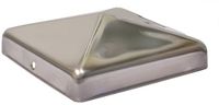 Wovar Paalkap RVS voor 14 x 14 cm Palen | Per Stuk | Paalafdekkap