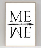Handmade Stukk Me We Handmade Leadership poster met positieve gedachten, A0, 841 x 1189 mm