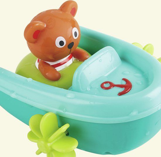 Hape Tubing Pull-back Boat Badboot Meerkleurig