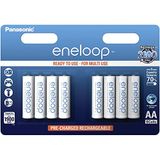 Panasonic eneloop AA Mignon NiMH Oplaadbare Batterijen, 8 stuks, 1900 mAh