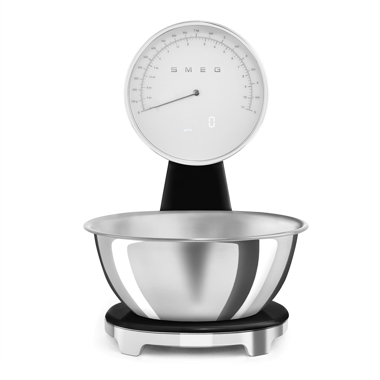 Smeg KSF01BLWW Keukenweegschaal - Zwart - 5kg - Met kom