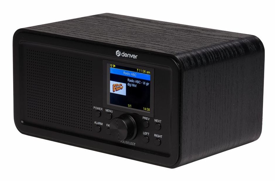 Denver DIR-200 Persoonlijk Zwart DAB+ FM Internetradio Bluetooth Wifi