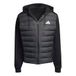 adidas heren Essentials Climawarm Hybrid Down Hooded Coat, black, 3XL