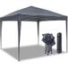 Handson Tente de fête One Touch Easy Up – 2,95 x 2,95 m – Hydrofuge – Anthracite
