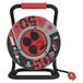 EMOS Kabelhaspel 50 m van plaatstaal - 4 Franse stopcontacten - waterdicht, slagvast, olie- en weerbestendig - 230 V, 16 A, 3680 W - rubberen isolatie - H07RN-F 1,5 mm2 - IP44 voor buiten