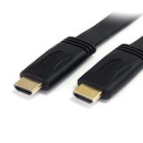 StarTech.com HDMIMM25FL HDMI kabel 7,6 m HDMI Type A (Standaard) Zwart