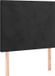 vidaXL Hoofdbord Zwart Fluweel 90x5x118/128 cm