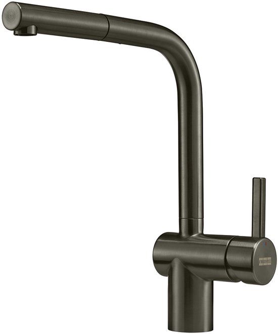 Franke Atlas Neo Keukenkraan - Gun Metal - Uittrekbare Sproeikop