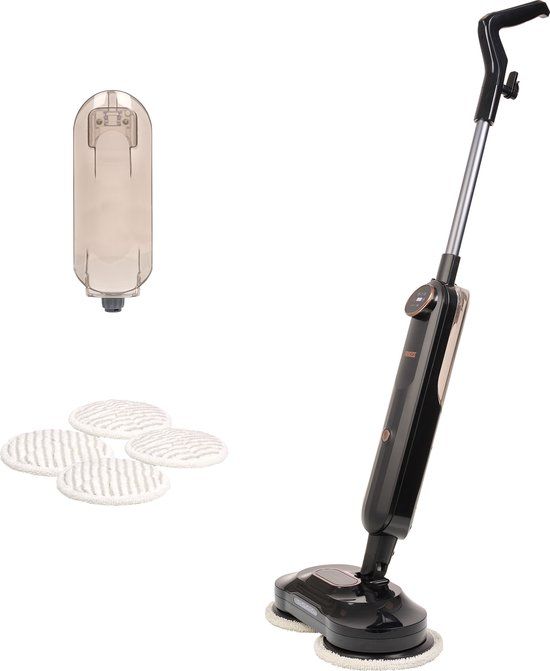 Princess 338000 SteamMotion Plus Vloerschrobber - Elektrische Dweil - Dweilsysteem - Vloerreiniger - Met LED verlichting - 2 standen