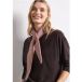 Mini-foulard triangulaire uni