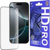 Lito Film de protection d'écran HD Pro Clear pour Apple iPhone 16 Pro, Verre trempé, Collage complet, Noir