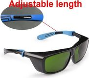 Lunettes de sécurité laser IPL (200-2000 nm) pour épilation laser - Lunettes de protection oculaire pour utilisateurs de lumière LED infrarouge rouge - Lunettes de protection UV pour thérapie esthétique