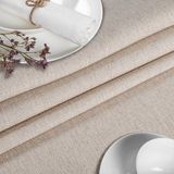 ANRO Tafelkleed Damast ornament Beige Ovaal 220x140cm