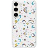 Unicorn Rainbow Beschermende siliconen hoes compatibel met Galaxy S23